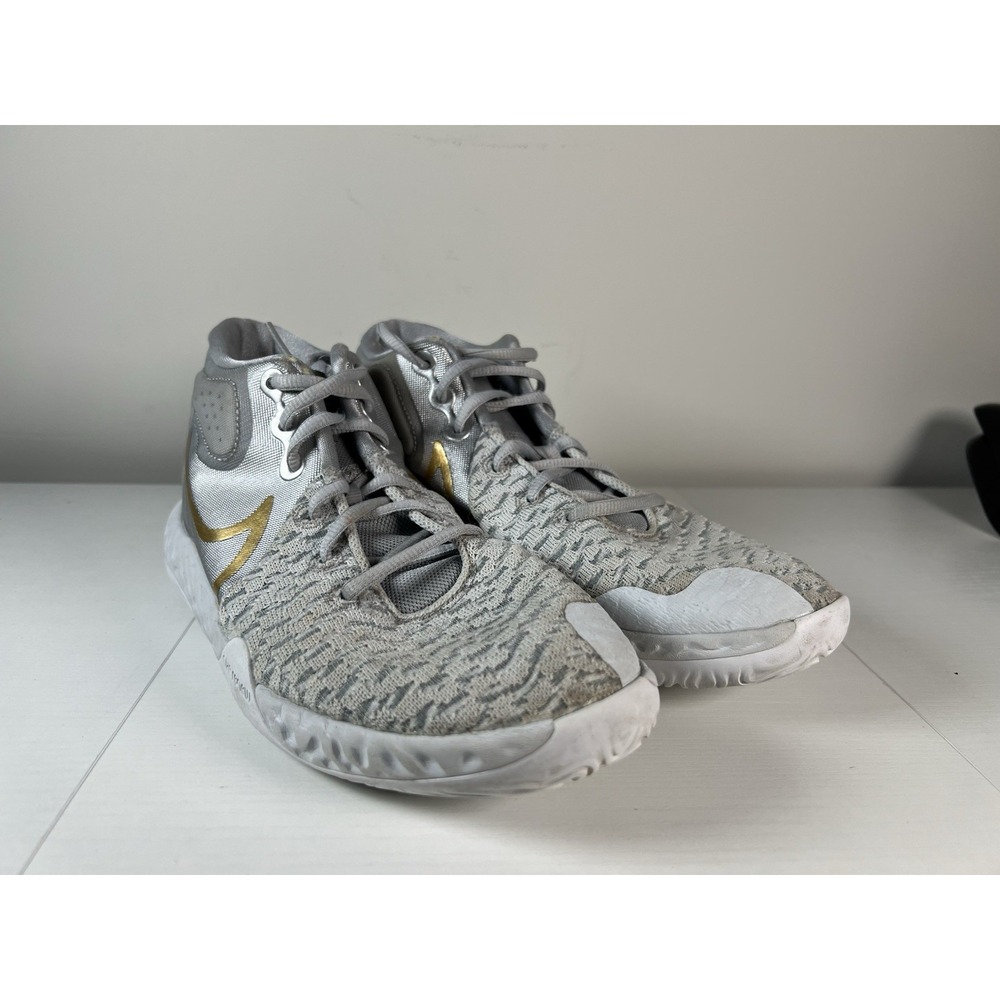 Nike KD Trey Platinum 5 VIIl Silver /Gold Basketball Shoes Size 6.5Y